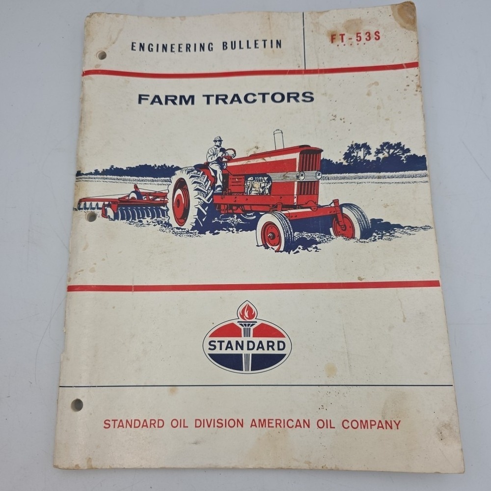Standard Oil Farm Tractor Engineering Bulletin Manual Illistrated Pages 1964